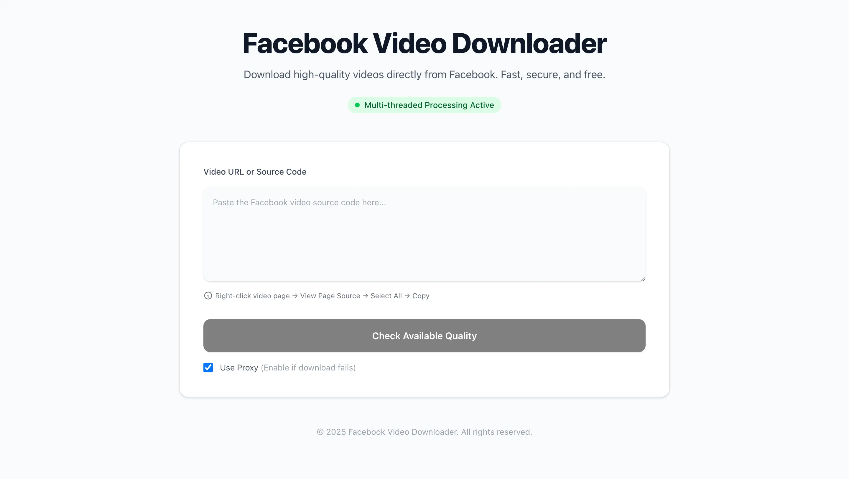 HD Facebook Video Downloader screenshot 1