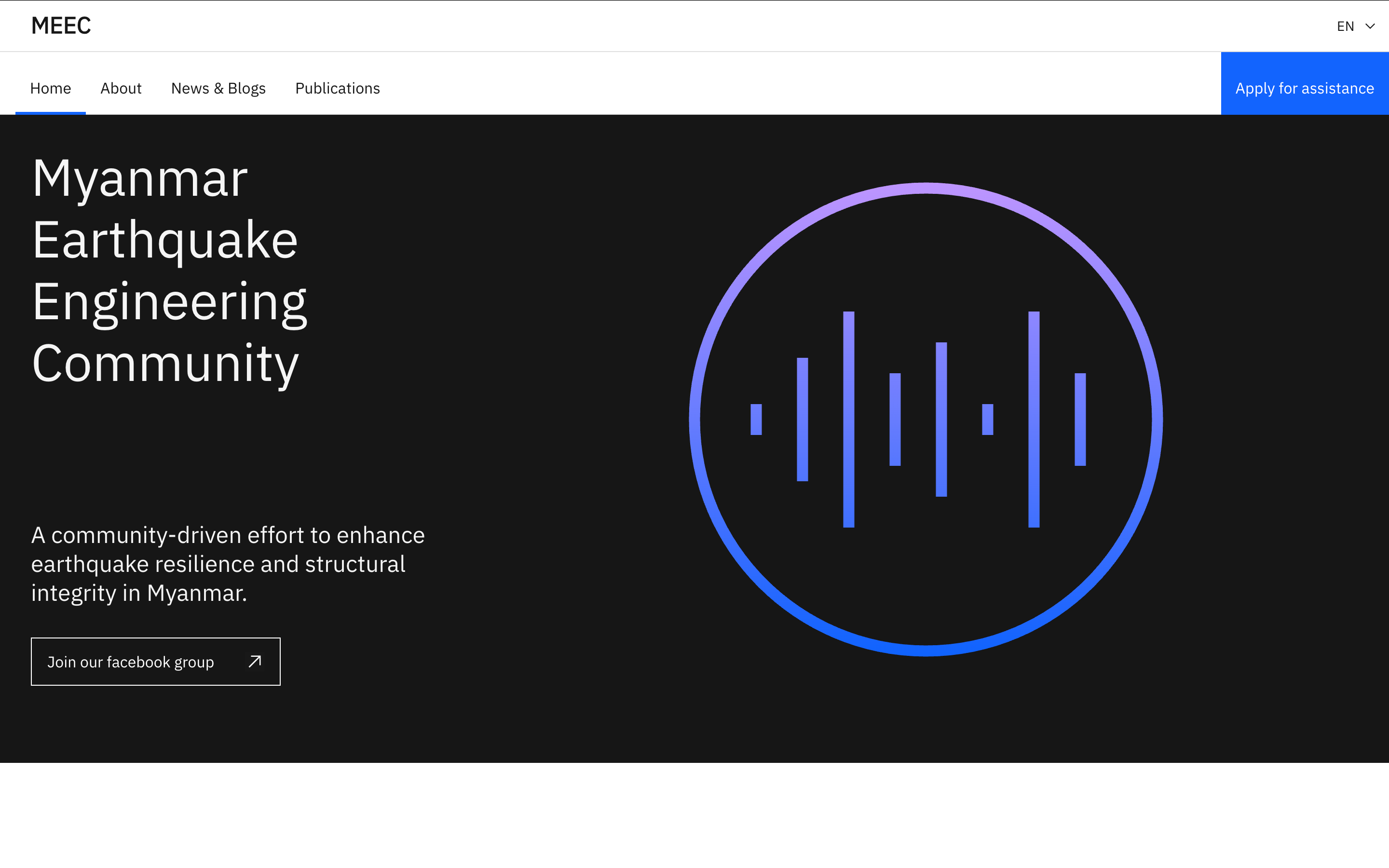 MEEC Website & CMS screenshot 1